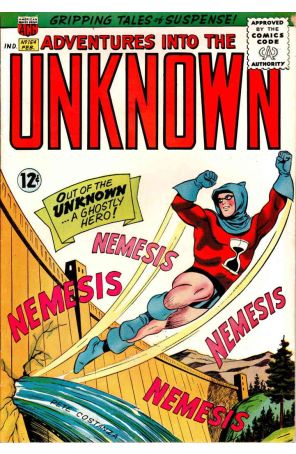 Adventures into the Unknown 154 published by ACG with cover art by Pete Costanza
