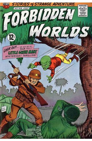 Forbidden Worlds 144 published by ACG with cover art by Kurt Schaffenberger
