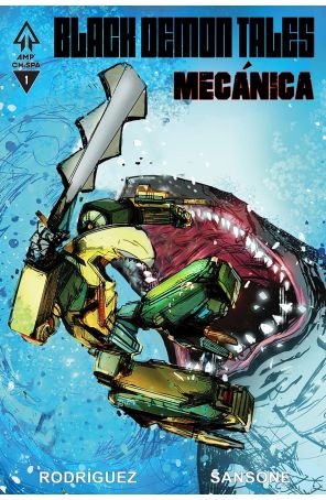 Black Demon Tales: Mecanica 1B published by AMP with cover art by Héctor Rodríguez III