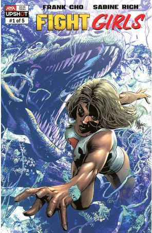 Fight Girls 1A published by AWA with cover art by Mike Deodato Jr.