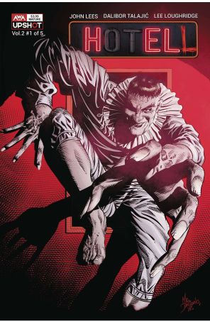 Hotell (Vol. 2) 1A published by AWA with cover art by Mike Deodato Jr.