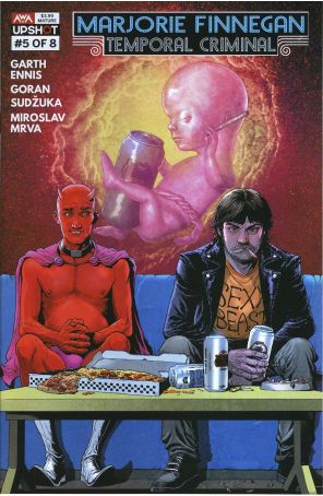 Marjorie Finnegan: Temporal Criminal 5 published by AWA with cover art by Andy Clarke