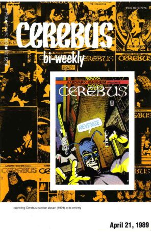 Cerebus Bi-Weekly 11 published by Aardvark-Vanaheim with cover art by Dave Sim