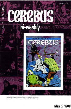 Cerebus Bi-Weekly 12 published by Aardvark-Vanaheim with cover art by Dave Sim