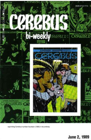 Cerebus Bi-Weekly 14 published by Aardvark-Vanaheim with cover art by Dave Sim