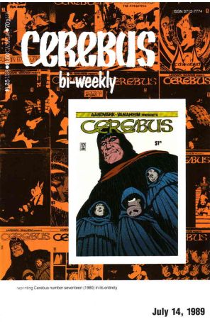 Cerebus Bi-Weekly 17 published by Aardvark-Vanaheim with cover art by Dave Sim