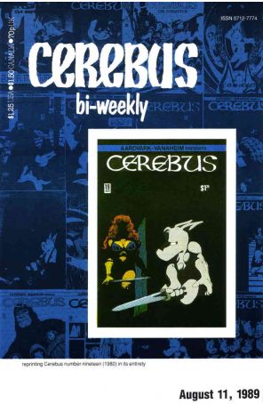 Cerebus Bi-Weekly 19 published by Aardvark-Vanaheim with cover art by Dave Sim