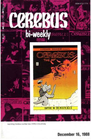 Cerebus Bi-Weekly 2 published by Aardvark-Vanaheim with cover art by Dave Sim