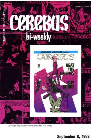 Cerebus Bi-Weekly 21 published by Aardvark-Vanaheim with cover art by Dave Sim