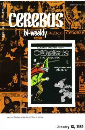 Cerebus Bi-Weekly 4 published by Aardvark-Vanaheim with cover art by Dave Sim