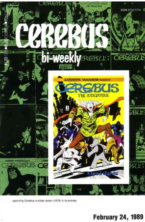 Cerebus Bi-Weekly 7 published by Aardvark-Vanaheim with cover art by Dave Sim