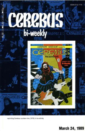 Cerebus Bi-Weekly 9 published by Aardvark-Vanaheim with cover art by Dave Sim