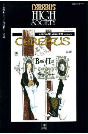 Cerebus High Society 10 published by Aardvark-Vanaheim