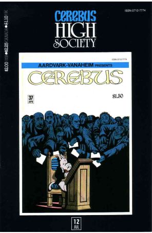 Cerebus High Society 12 published by Aardvark-Vanaheim