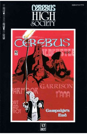 Cerebus High Society 17 published by Aardvark-Vanaheim