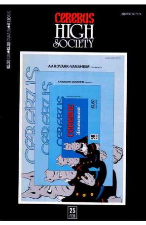 Cerebus High Society 25 published by Aardvark-Vanaheim