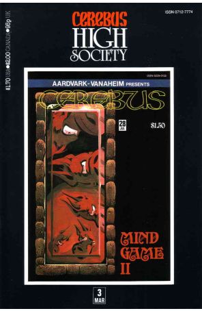 Cerebus High Society 3 published by Aardvark-Vanaheim