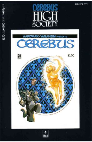 Cerebus High Society 4 published by Aardvark-Vanaheim