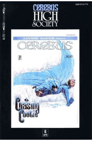 Cerebus High Society 6 published by Aardvark-Vanaheim
