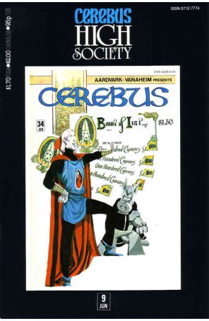 Cerebus High Society 9 published by Aardvark-Vanaheim
