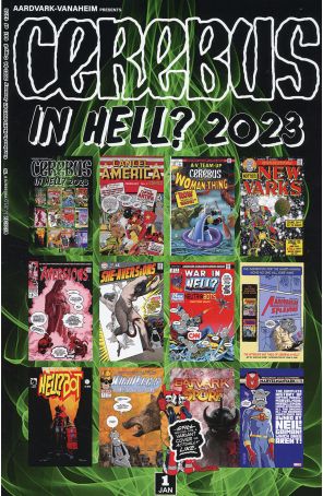 Cerebus in Hell? 2023 1 published by Aardvark-Vanaheim with cover art by Dave Sim