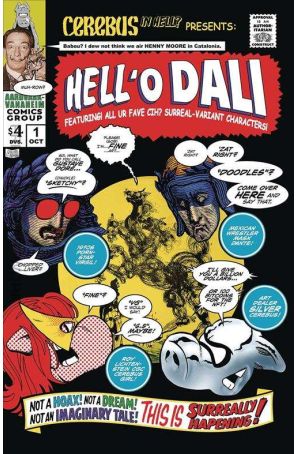 Cerebus in Hell? Presents: Hell'o Dali 1 published by Aardvark-Vanaheim with cover art by Gustave Dore