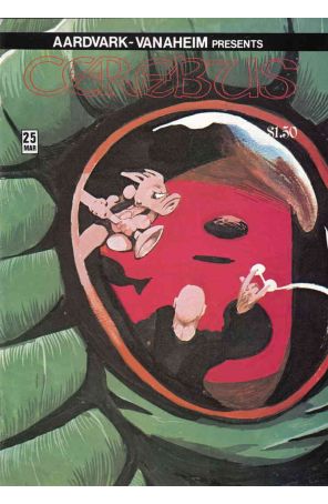 Cerebus the Aardvark 25 published by Aardvark-Vanaheim with cover art by Dave Sim