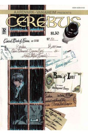 Cerebus the Aardvark 32 published by Aardvark-Vanaheim with cover art by Dave Sim