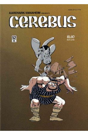 Cerebus the Aardvark 52 published by Aardvark-Vanaheim with cover art by Dave Sim