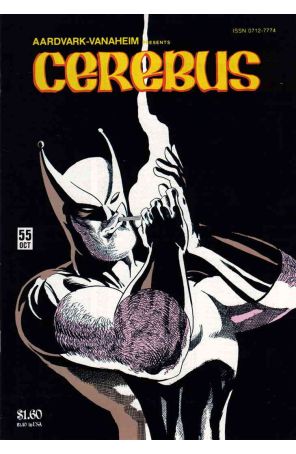 Cerebus the Aardvark 55 published by Aardvark-Vanaheim with cover art by Dave Sim