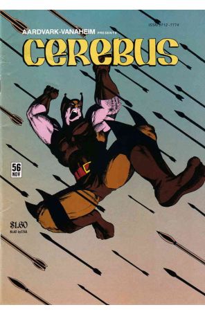 Cerebus the Aardvark 56 published by Aardvark-Vanaheim with cover art by Dave Sim