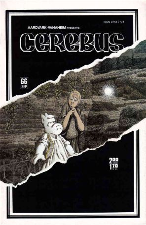 Cerebus the Aardvark 66 published by Aardvark-Vanaheim with cover art by Dave Sim