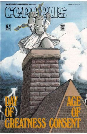 Cerebus the Aardvark 67 published by Aardvark-Vanaheim with cover art by Dave Sim