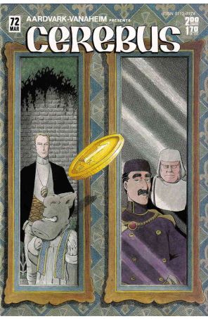 Cerebus the Aardvark 72 published by Aardvark-Vanaheim with cover art by Dave Sim