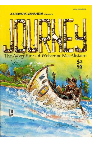 Journey 11 published by Aardvark-Vanaheim with cover art by William Messner-Loebs