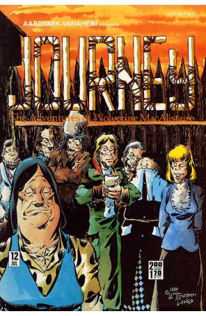 Journey 12 published by Aardvark-Vanaheim with cover art by William Messner-Loebs