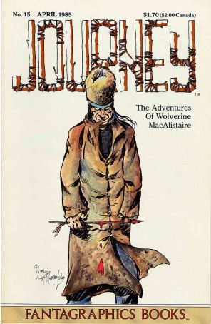 Journey 15 published by Fantagraphics with cover art by William Messner-Loebs