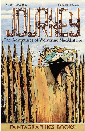 Journey 16 published by Fantagraphics with cover art by William Messner-Loebs