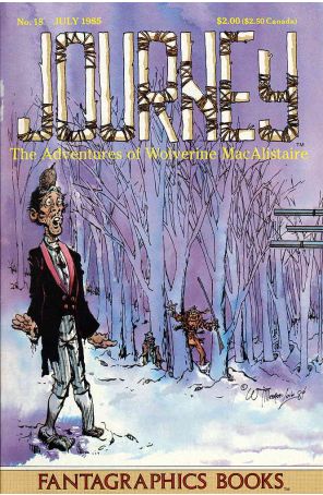 Journey 18 published by Fantagraphics with cover art by William Messner-Loebs