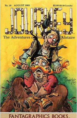 Journey 19 published by Fantagraphics with cover art by William Messner-Loebs