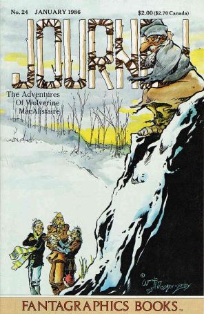 Journey 24 published by Fantagraphics with cover art by William Messner-Loebs