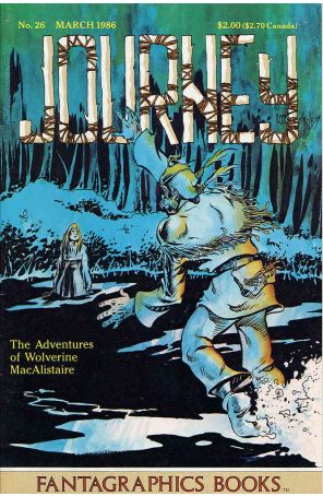 Journey 26 published by Fantagraphics with cover art by William Messner-Loebs