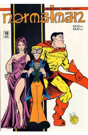Normalman 10 published by Renegade with cover art by Jim Valentino