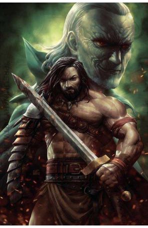 Cimmerian: Hour of the Dragon 4E published by Ablaze with cover art by Kendrick Lim