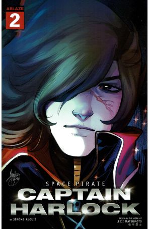 Space Pirate Captain Harlock 2A published by Ablaze with cover art by Mirka Andolfo