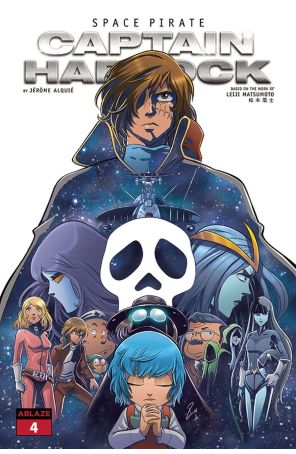 Space Pirate Captain Harlock 4D published by Ablaze with cover art by Philippe Cardona