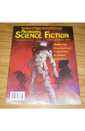Aboriginal Science Fiction Annual 1 published by Absolute Entertainment with cover art by Carl Lundgren