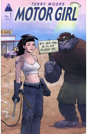 Motor Girl 1 published by Abstract with cover art by Terry Moore