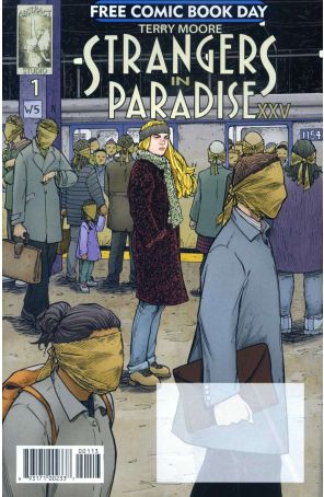 Strangers in Paradise XXV 1 (2nd) published by Abstract with cover art by Terry Moore