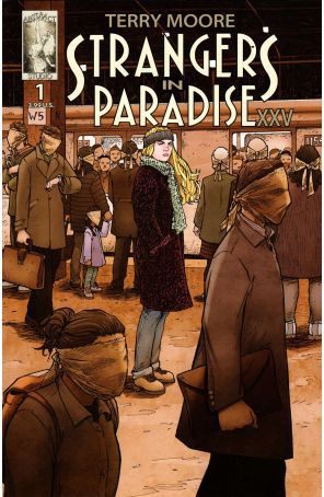 Strangers in Paradise XXV 1 published by Abstract with cover art by Terry Moore